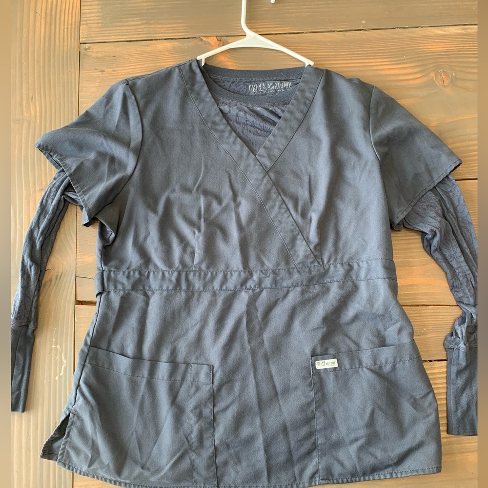Greys Anatomy Scrub top and matching long sleeve